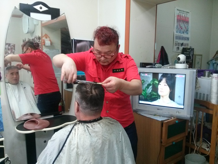 전영천님 컷트,염색 사진