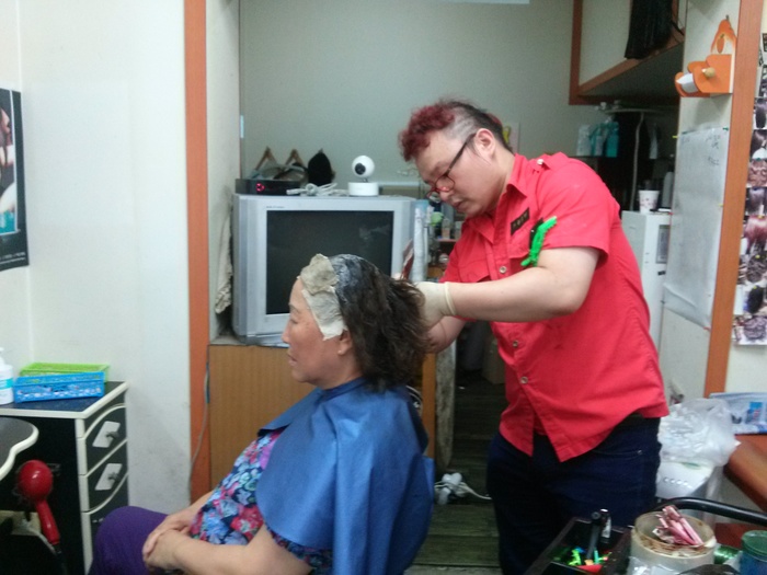 이영자님 염색사진