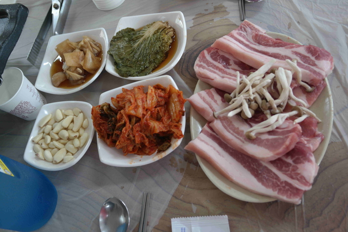 맛있는 삼겹살 사진
