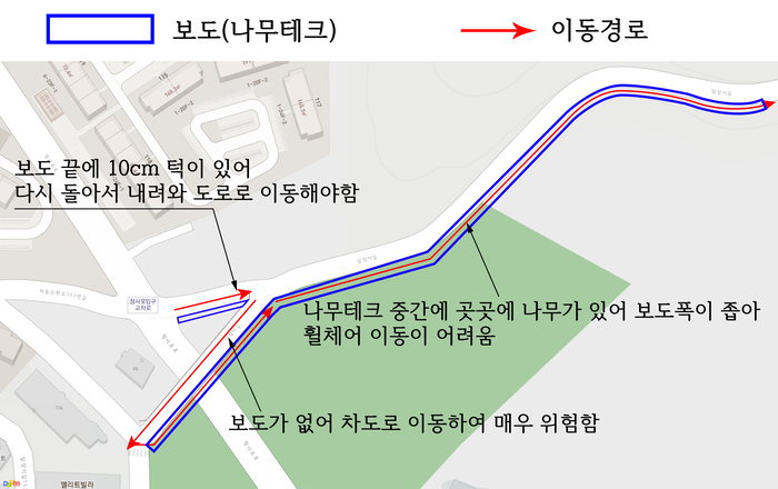 지도로 현상태를 표시