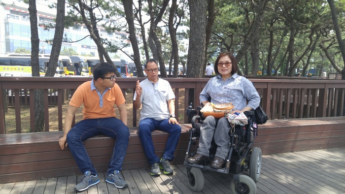 그늘에서 휴식