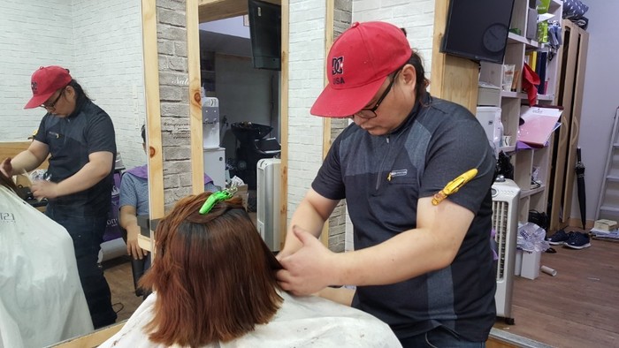 김수연 컷트 후 매직펌 김수연 컷트 후 매직펌