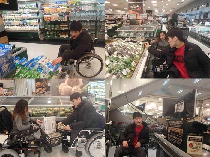 김상익 단기체험 마트 장보기 훈련 모습 김상익 단기체험 마트 장보기 훈련 모습