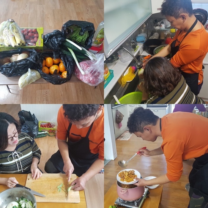 김태우씨 요리 하는 모습 김태우씨 요리 하는 모습