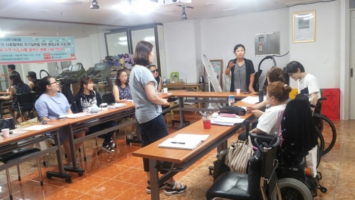 동화 구연 수업중 동화 구연 수업중