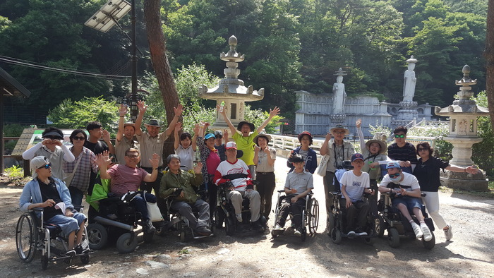 휠체어팀 단체사진