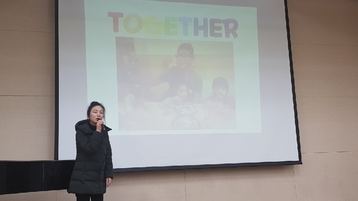 기장군도시관리공단에서 강의하고 있는 김경미강사모습 기장군도시관리공단에서 강의하고 있는 김경미강사모습