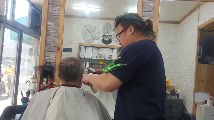 전영천님 컷트 후 염색 전영천님 컷트 후 염색