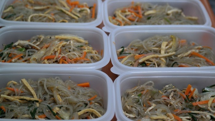 잡채 담은 사진 잡채 담은 사진