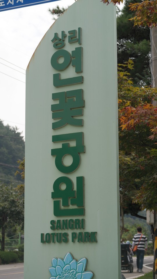 상리연꽃공원 간판사진 상리연꽃공원 간판사진