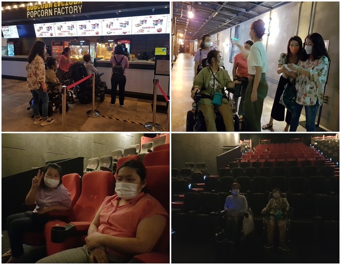 영화표 구매, 입장전 체온 체크, 극장안에서 영화 시작전 찍은 사진 영화표 구매, 입장전 체온 체크, 극장안에서 영화 시작전 찍은 사진