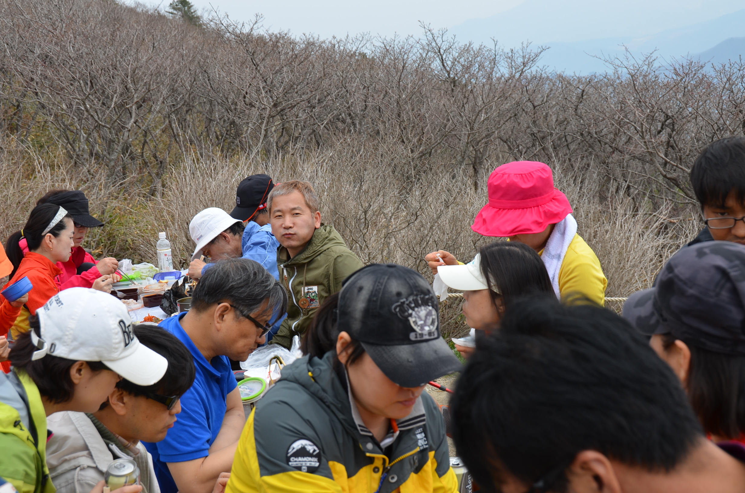 산에서 먹는 라면